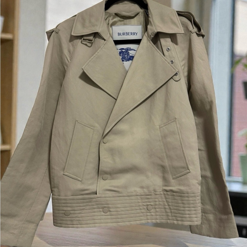 Burberry Beige Canvas Trench jacket  for women